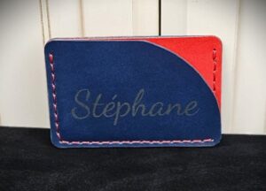 Porte-carte-compact-modele-stef-en-cuir-entierement-fait-a-la-main- black-hocks -creation